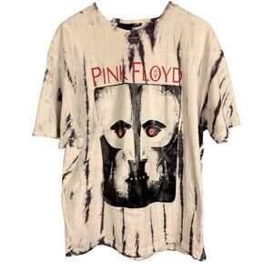 Men's Pink Floyd Division Bell Tie-Dye Band Concert Rock T-Shirt - XL